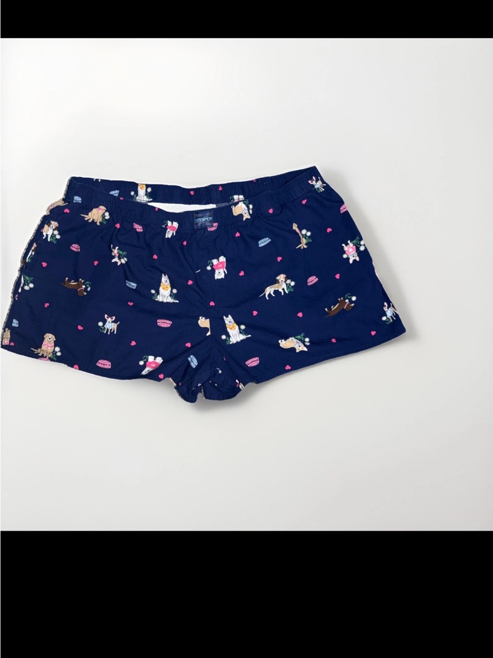 Navy Women's Dog-Print Bike Shorts
